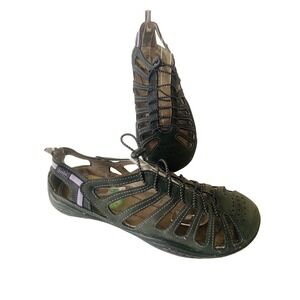 Jambu shoes Adventure Designs Black Sz 8  Lavender Bungee Cage Sandles